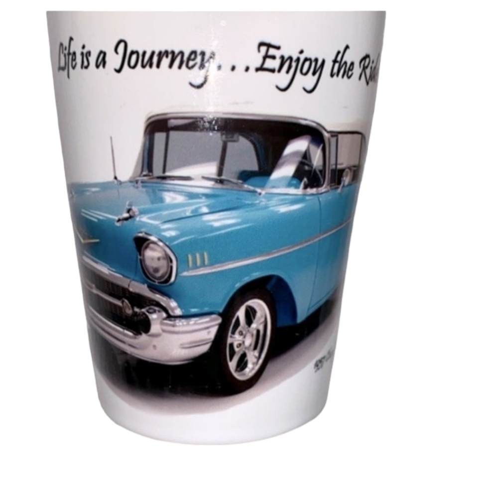 1957 Chevy bel air coupe car coffee mug